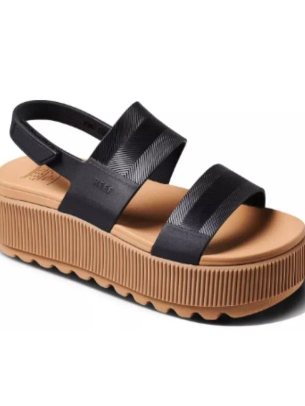 REEF Women's Water Vista Higher Sandals Water Friendly Black-Tan SIZE 8 NEW